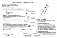 Load image into Gallery viewer, Panadent Multi- Measuring Ruler Dental Lab Instruments Denture tooth proportion