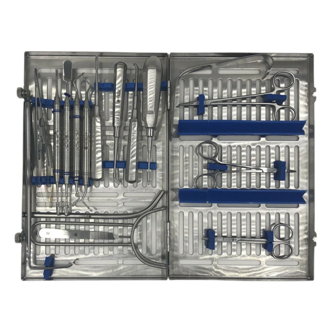17 PCS MEDENTRA ADVANCED ORAL DENTAL SURGERY SURGICAL INSTRUMENTS SET