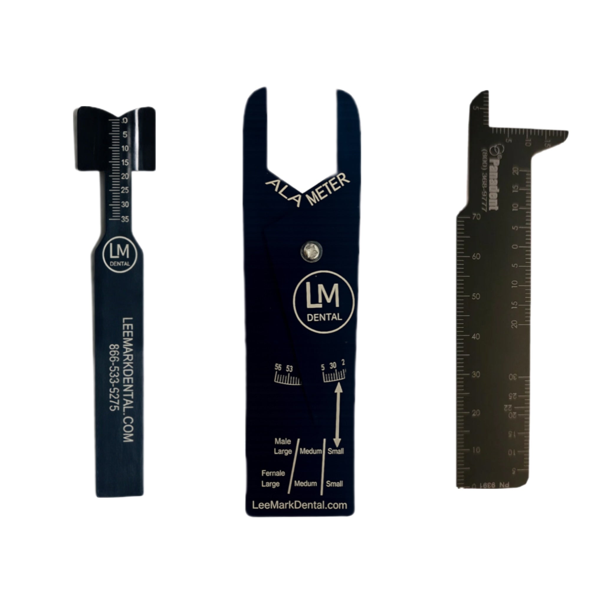 Denture Lab Tool Set Alameter Papillameter Multi-Measuring Ruler ...