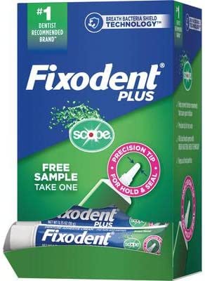 Fixodent Travel Size Adhesive with Scope