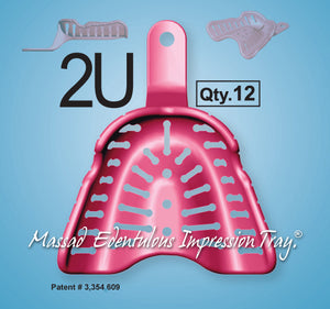 Massad Edentulous Tray - 2U Low Temperature Size S Upper Refill Package