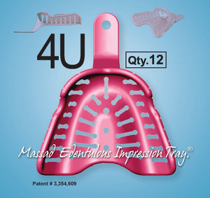 Massad Edentulous Tray - 4U Low Temperature Size L Upper Refill Package