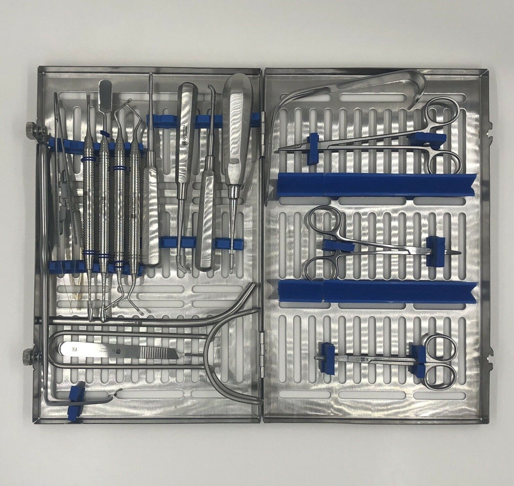 17 PCS MEDENTRA ADVANCED ORAL DENTAL SURGERY SURGICAL INSTRUMENTS SET