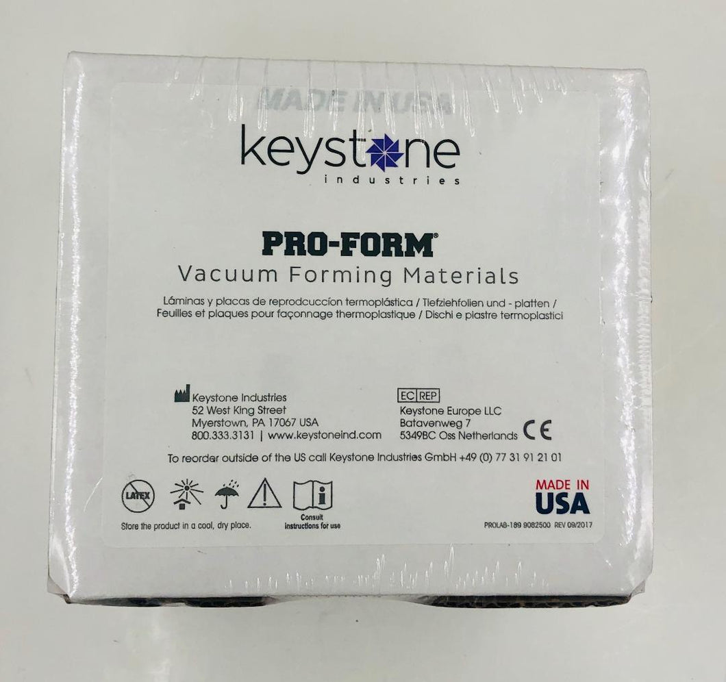 Keystone Pro-Form Vacuum Forming Material .040